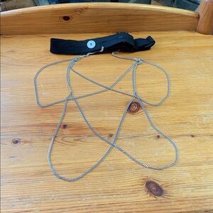 White Gold Plated Leg Chain adjustable Festival Sexy High End Jewelry Fairy Whim